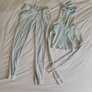 Cotton Citizen Monaco Thermal Crop Hoodie Jogger